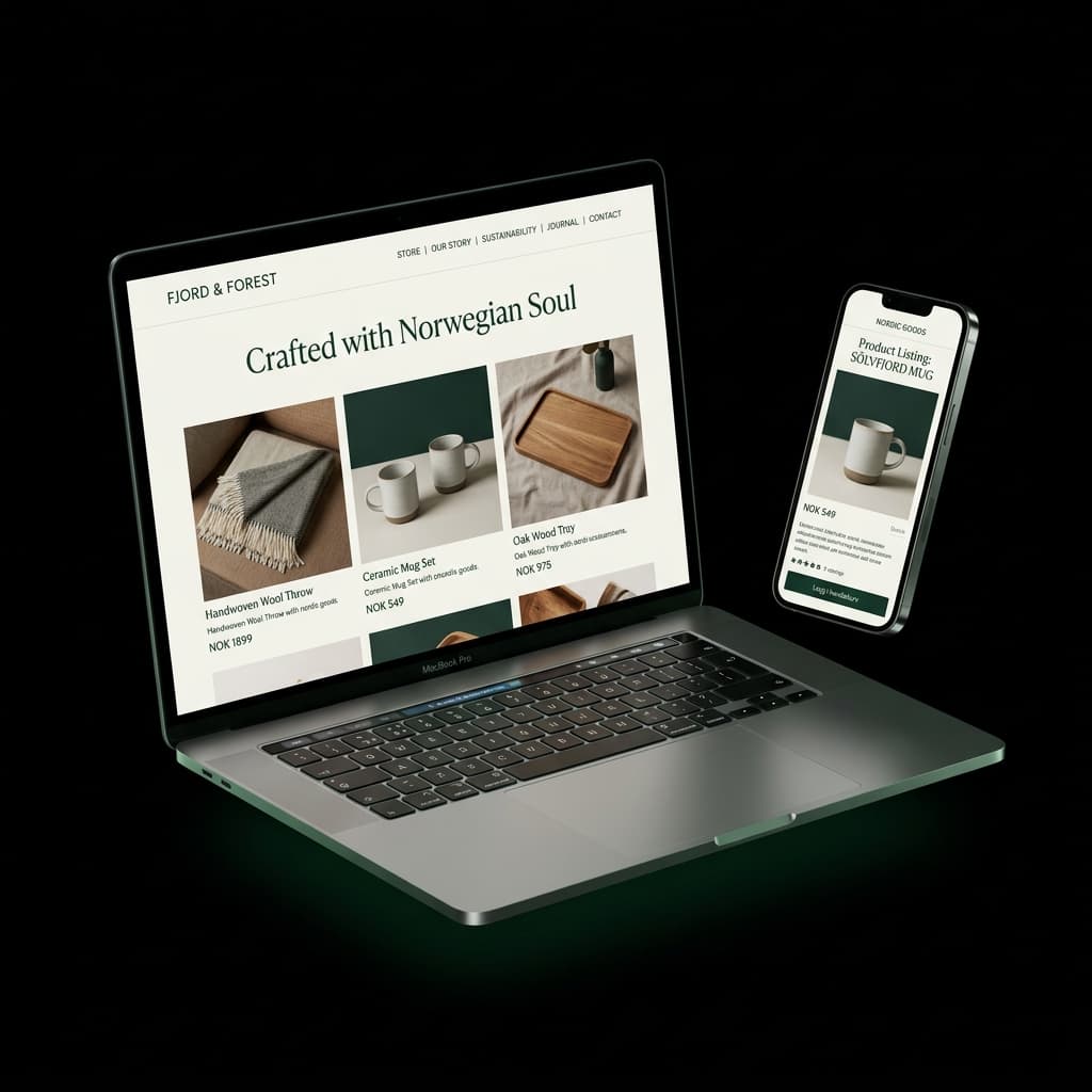 Boutique & Retail website mockup by Aceris Studio